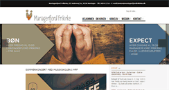 Desktop Screenshot of mariagerfjordfrikirke.dk